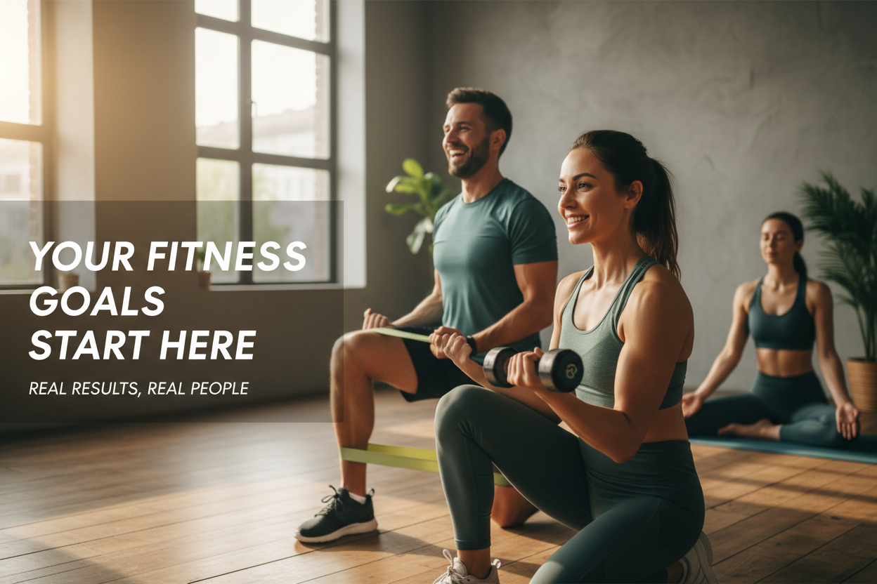 Realistic Fitness Store Banner